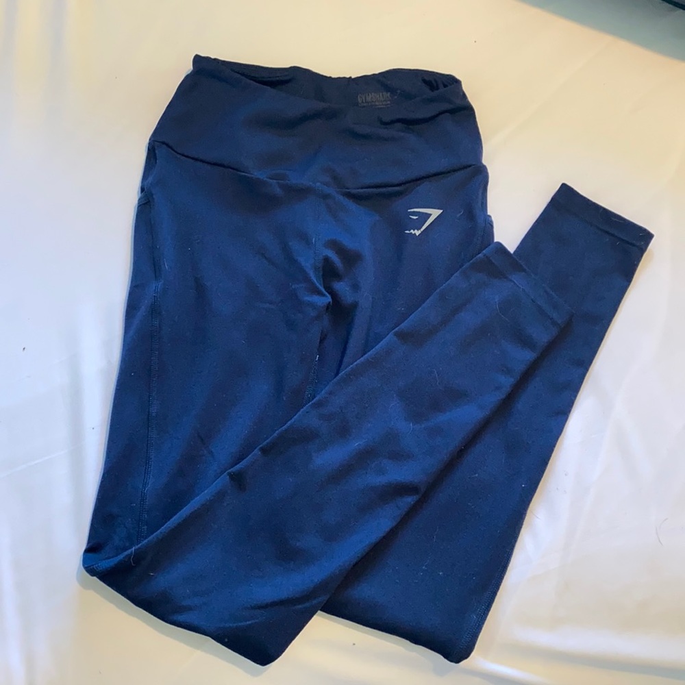 Navy blue gymshark legging